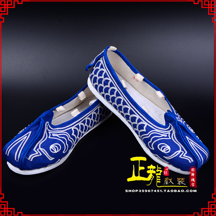 渭南戏鞋舞台演出鞋水路英雄三义斋布底鱼鳞洒