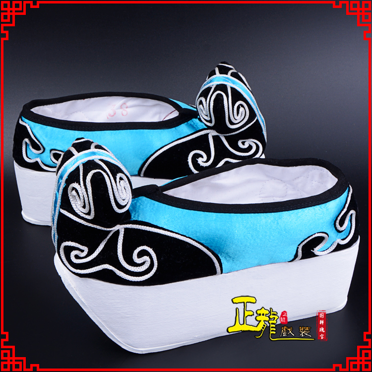 渭南京越剧黄梅戏古装男书生小生鞋云头鞋戏曲鞋云履 云头鞋