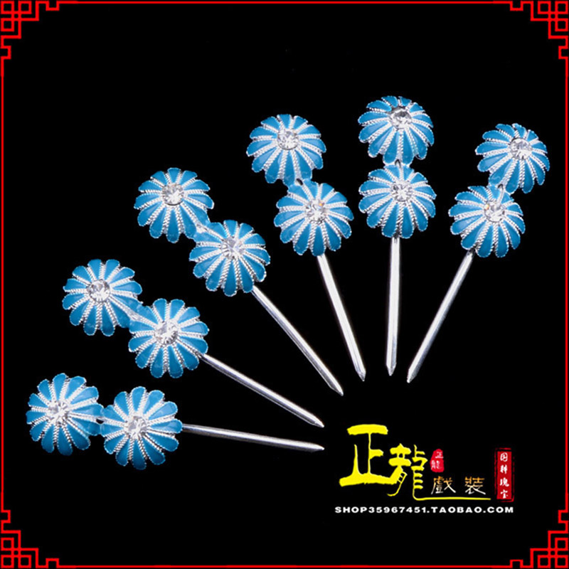 渭南头面泡子旦角化妆头饰 仿点绸泡子