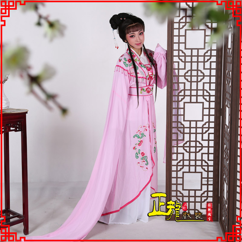 渭南花旦黄梅戏服古装戏服水袖戏剧假云肩长披