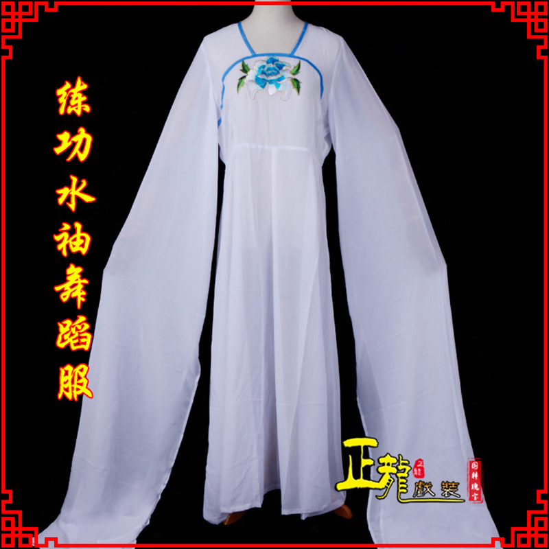 渭南花旦影楼古装水袖舞蹈服 胸花连衣裙